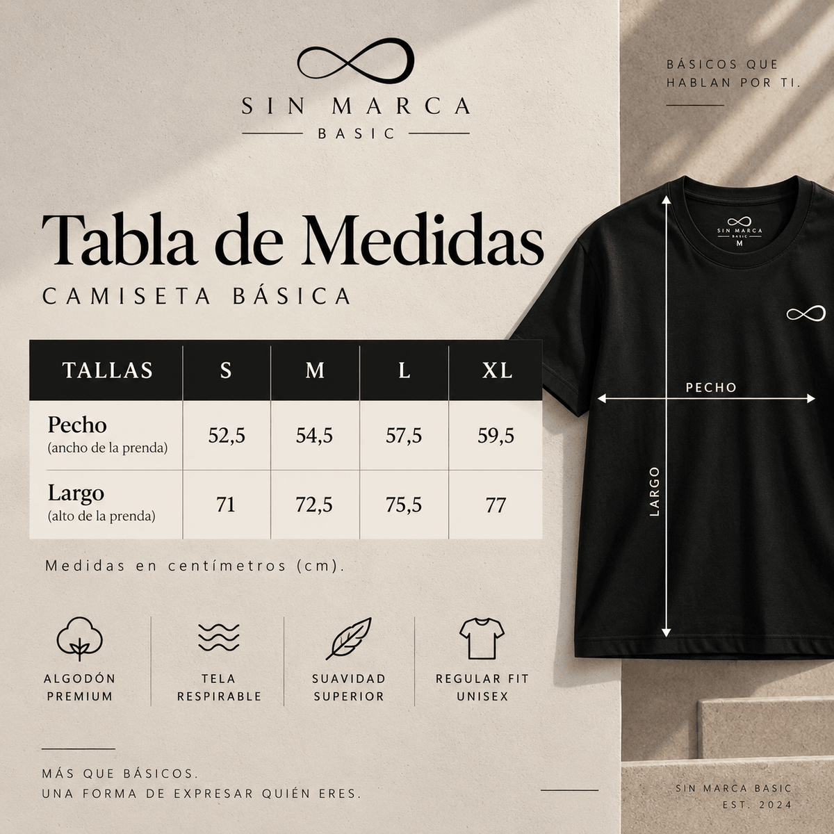 camiseta luxury básica unisex 3 - Sin Marca Basic
